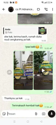 Testimonial Papan Bunga Pernikahan medan